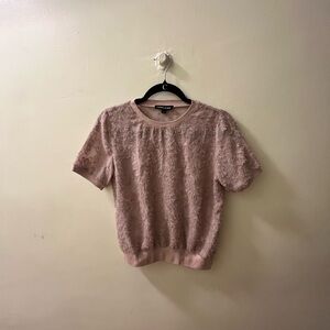 Elegant Lace Blouse in Soft Pink